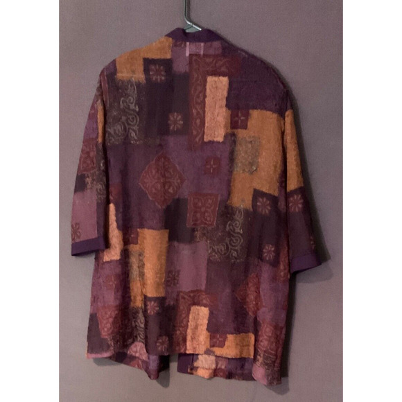 Vintage R&M Richards Petite Cardigan Shoulder Pads Open Front Est. Plus 14/16 - Picture 5 of 7